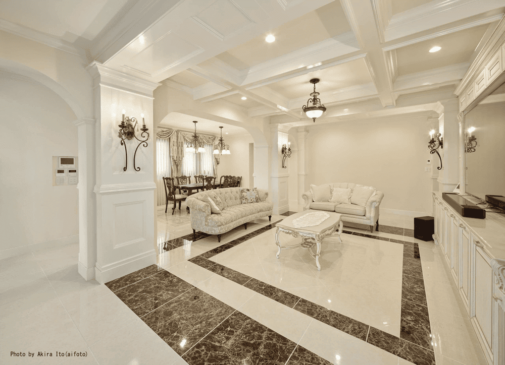 上質な素材が映える高級リビング-2