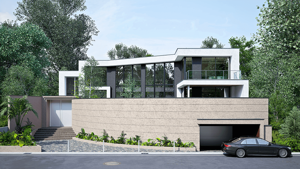 水平ラインと素材のコントラスト-1