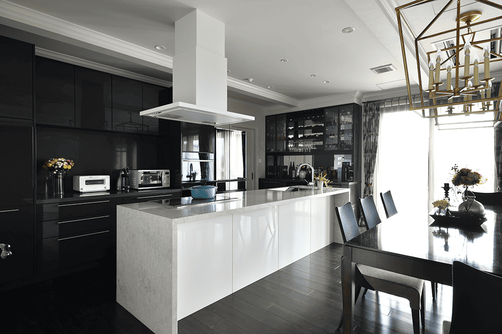 ブラック×ホワイトが映える海外モダンインテリア-2