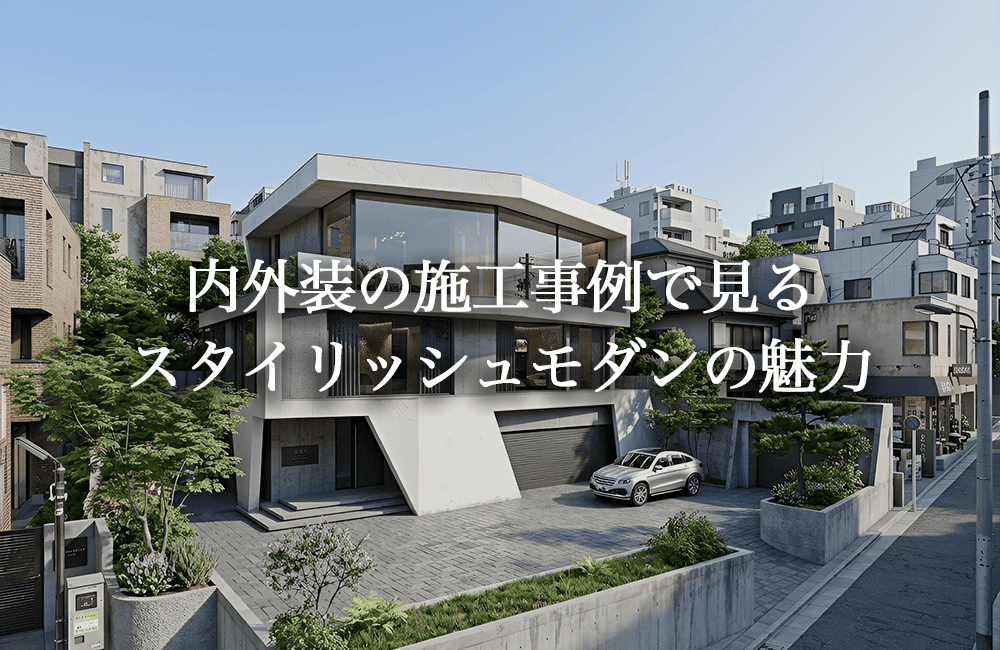 スタイリッシュモダンな住宅とは？内装・外観の施工事例で考える上質な住宅づくり